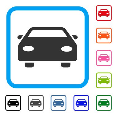 Araba simgesi çerçeveli