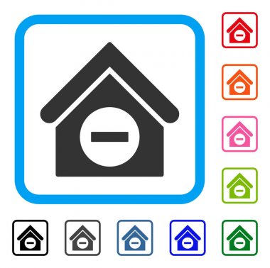 Çerçeveli simgesi bina düşeriz