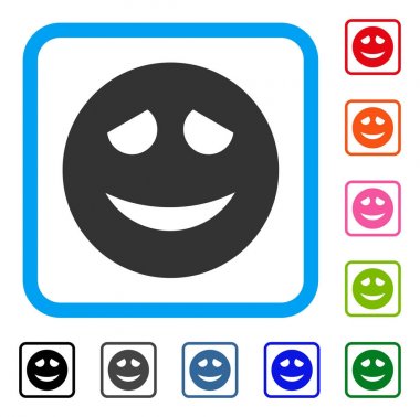 Simge utandılar Smiley çerçeveli