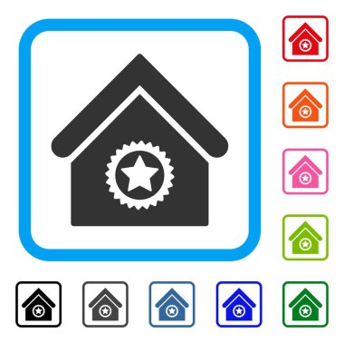 Mükemmel bina simgesini çerçeveli