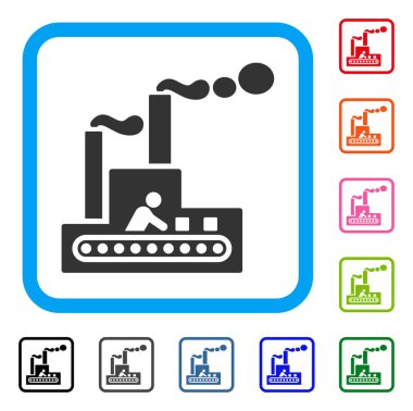 Kumaş bina simgesini çerçeveli