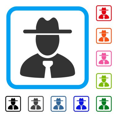 Beyefendi simgesi çerçeveli