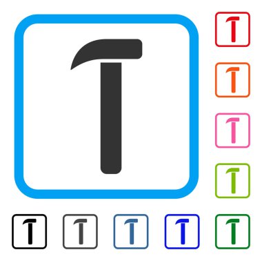 Çerçeveli simgesi çekiç