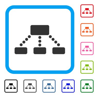 Hiyerarşi simgesi çerçeveli