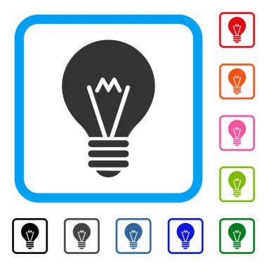 İpucu ampul simgesi çerçeveli