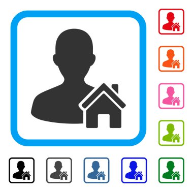 Ev kullanıcısı simgesi çerçeveli