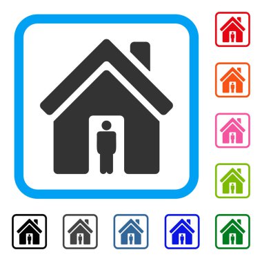 Ev sahibi simgesi çerçeveli