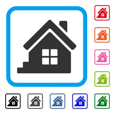 House Porch simgesi çerçeveli