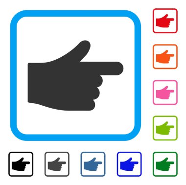 Dizin el simgesi çerçeveli