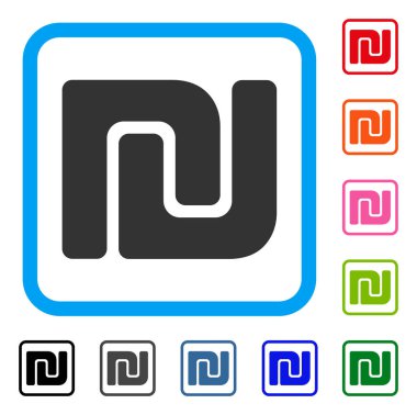 İsrail Şekeli simgesi çerçeveli