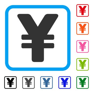 Japon yeni simgesi çerçeveli