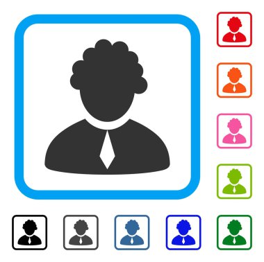 Yargıç meslek simgesi çerçeveli