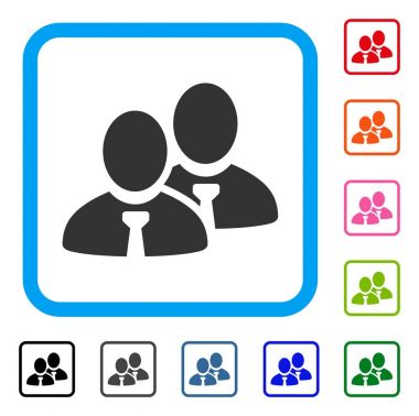 Yöneticileri simgesi çerçeveli