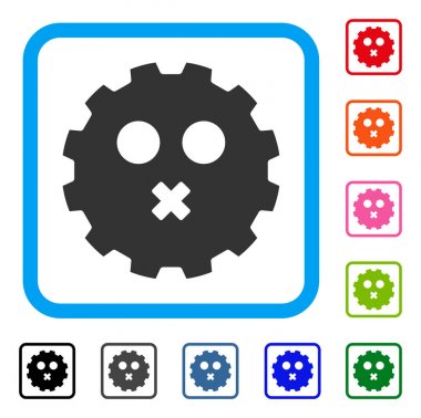 Sessiz Smiley dişli simgesini çerçeveli