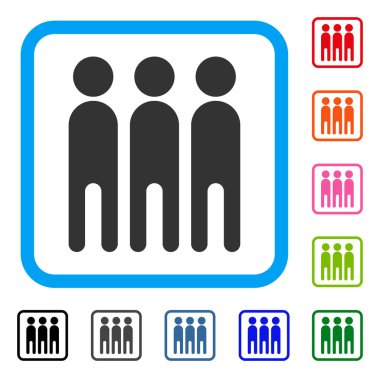 Kişi simgesi çerçeveli