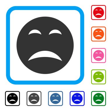 Yazık Smiley simgesi çerçeveli