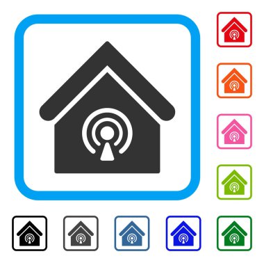 Radyo istasyonu simgesi çerçeveli