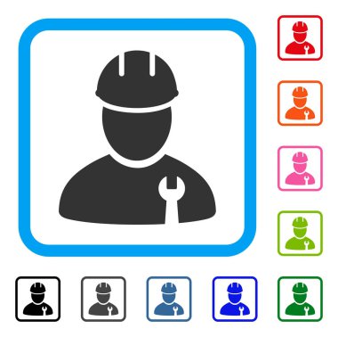 Tamirci simgesi çerçeveli