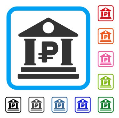 Simge Rublesi Banka Binası çerçeveli