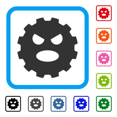 Çığlık Smiley dişli simgesini çerçeveli