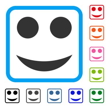 Gülümseme simgesi çerçeveli