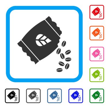 Sow tohum paketi simgesi çerçeveli