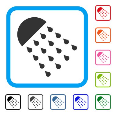 Sprey akışı simgesi çerçeveli