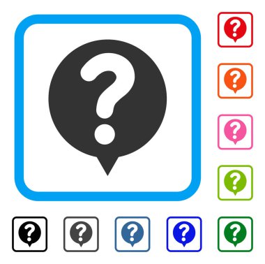 Simge durumu balon çerçeveli