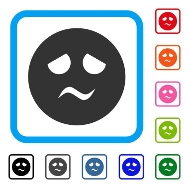 Simge sorun Smiley çerçeveli