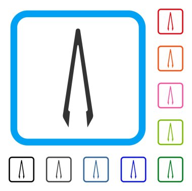 Cımbız simgesi çerçeveli