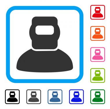 Kaynakçı simgesi çerçeveli