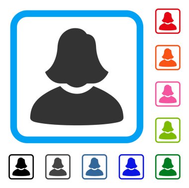 Kadın simgesi çerçeveli