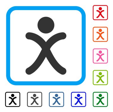 X nesil çocuk simgesi çerçeveli