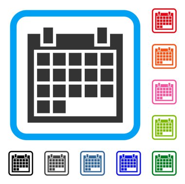 Takvim simgesini çerçeveli