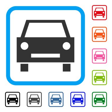 Araba simgesi çerçeveli