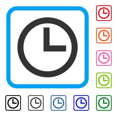 Saat simgesi çerçeveli