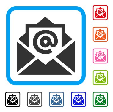 E-posta simgesi çerçeveli