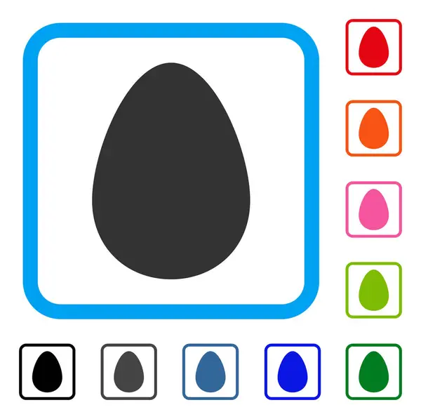 Яйце оформлена значок — стоковий вектор