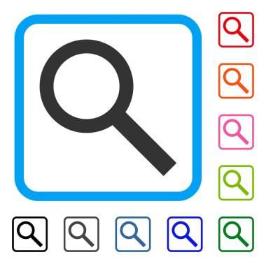 Arama simgesi çerçeveli