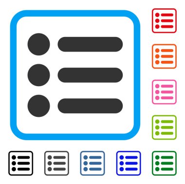 Öğe simgesi çerçeveli