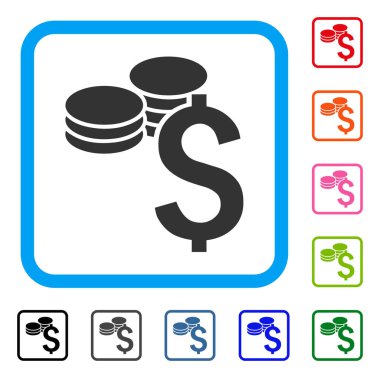 Dolar sikke simge çerçeveli