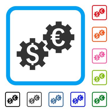 Mali mekaniği simgesi çerçeveli