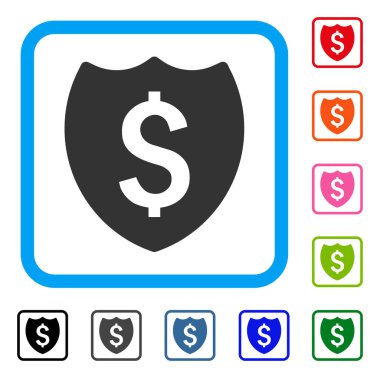 Mali kalkan simgesi çerçeveli