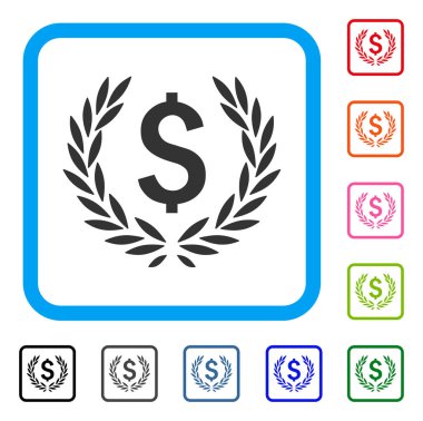 Simge defne banka amblemi çerçeveli