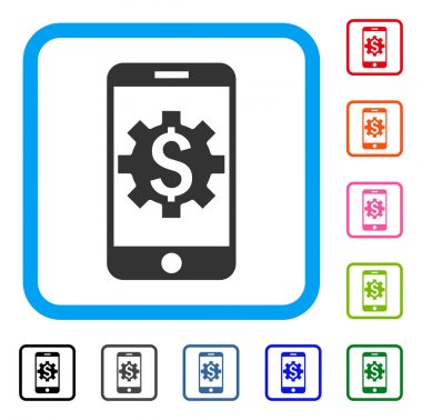 Mobil banka kurulumu simge çerçeveli