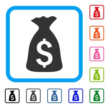 Para çantası simgesini çerçeveli