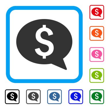 Para mesaj simgesi çerçeveli