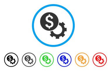 Kalkınma yuvarlak simge mal