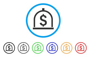 Doları mevduat yuvarlak simge