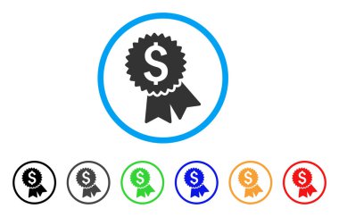 Seçme fiyat etiketi yuvarlak simge